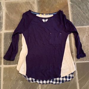 Anthropologie Little Yellow Button Long-Sleeve